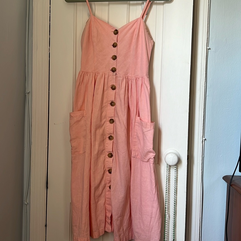 Urban outfitters button linen dress